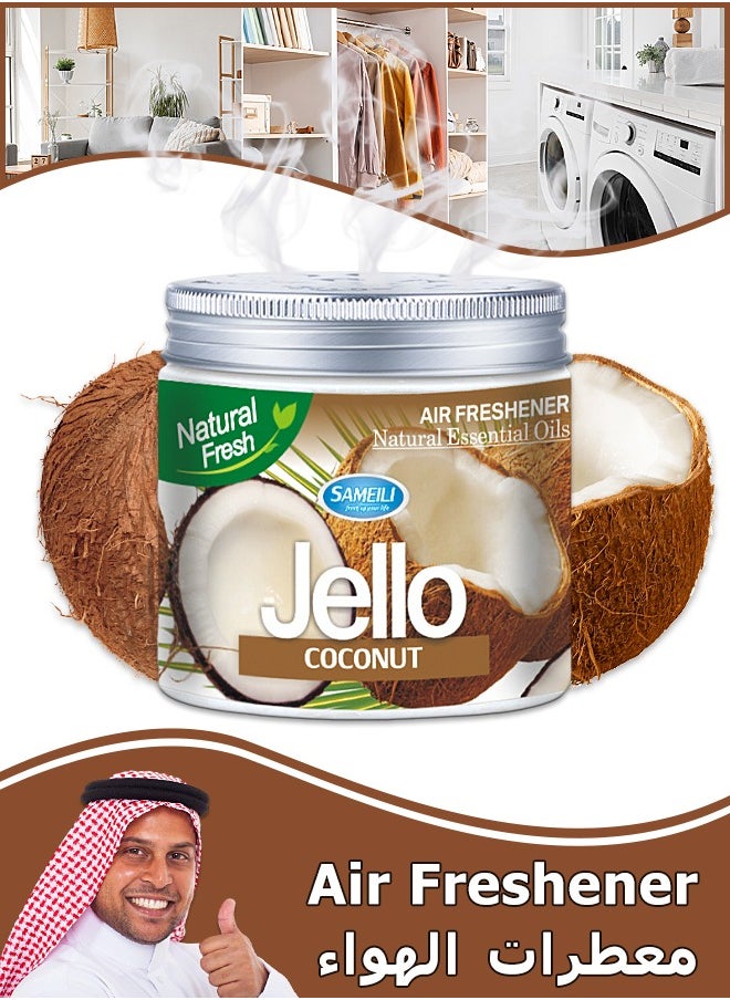 ساميلي - معطرات الجو - رائحة جوز الهند - مزيل الروائح - معطرات الجو هلام - غرف ، خزائن ، حمامات ، سيارات - 220 جرام - Image 1