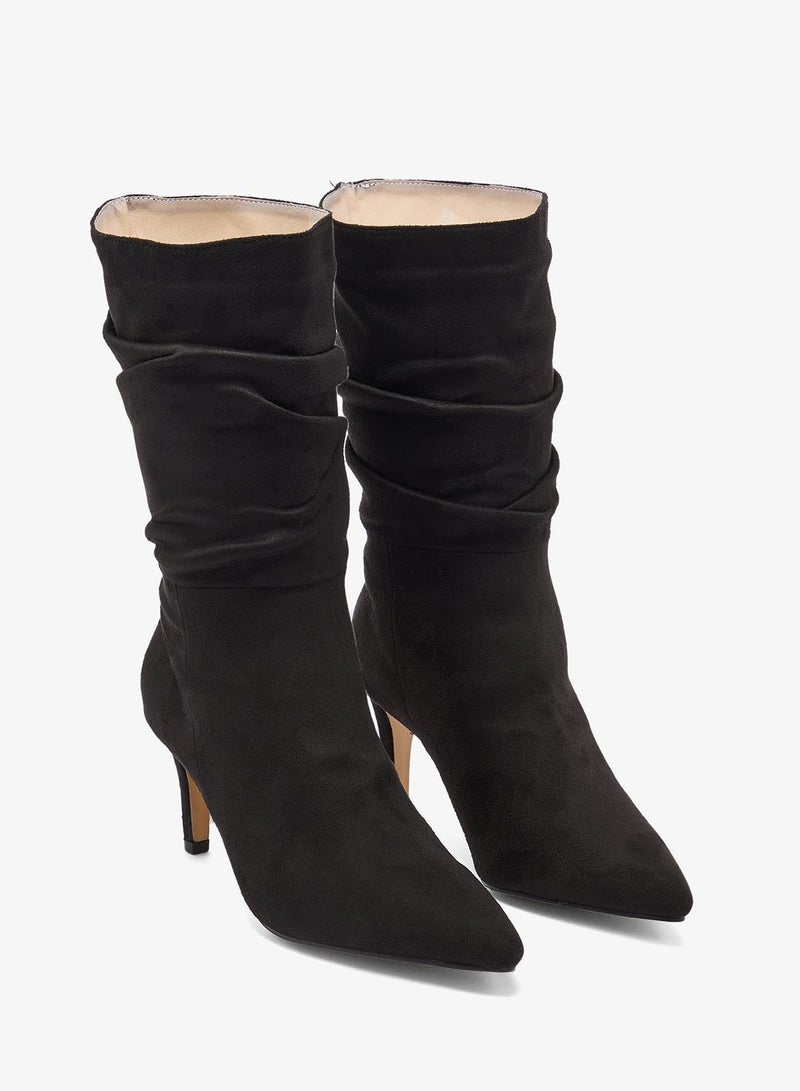 Ginger Pointed Toe Slouched Ankle Boots - Image 5
