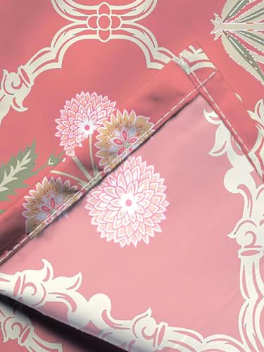 LOOMLYFE 300 TC Microfiber XXL Soft Cotton Super King Size Bedsheet for Double Bed, King Size 108 Inches X 108 Inches, 9 Feet, 275 X 275 cm with 2 Large Size Pillow Covers - PinkJaipuriBlock - Image 5