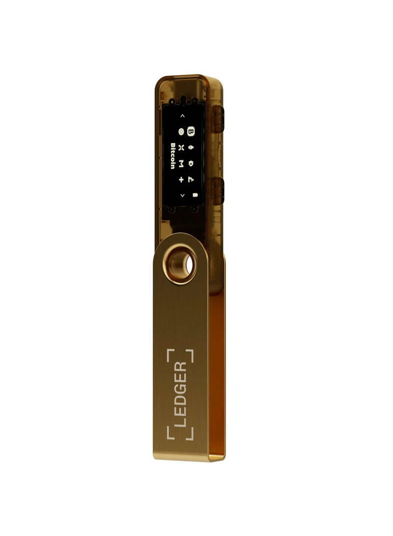 Ledger Nano S Plus Hardware Wallet | Safest Crypto & NFT Cold Storage, OLED Screen, Type-C Connectivity, 5000+ Coins Supported, for Android, MacOS & Windows - Gold - Image 2