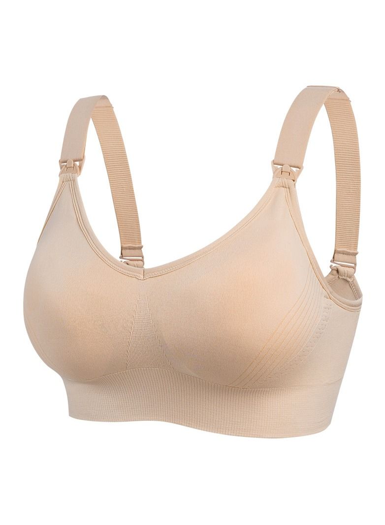No Steel Ring Gathering Front Buckle Breastfeeding Bra