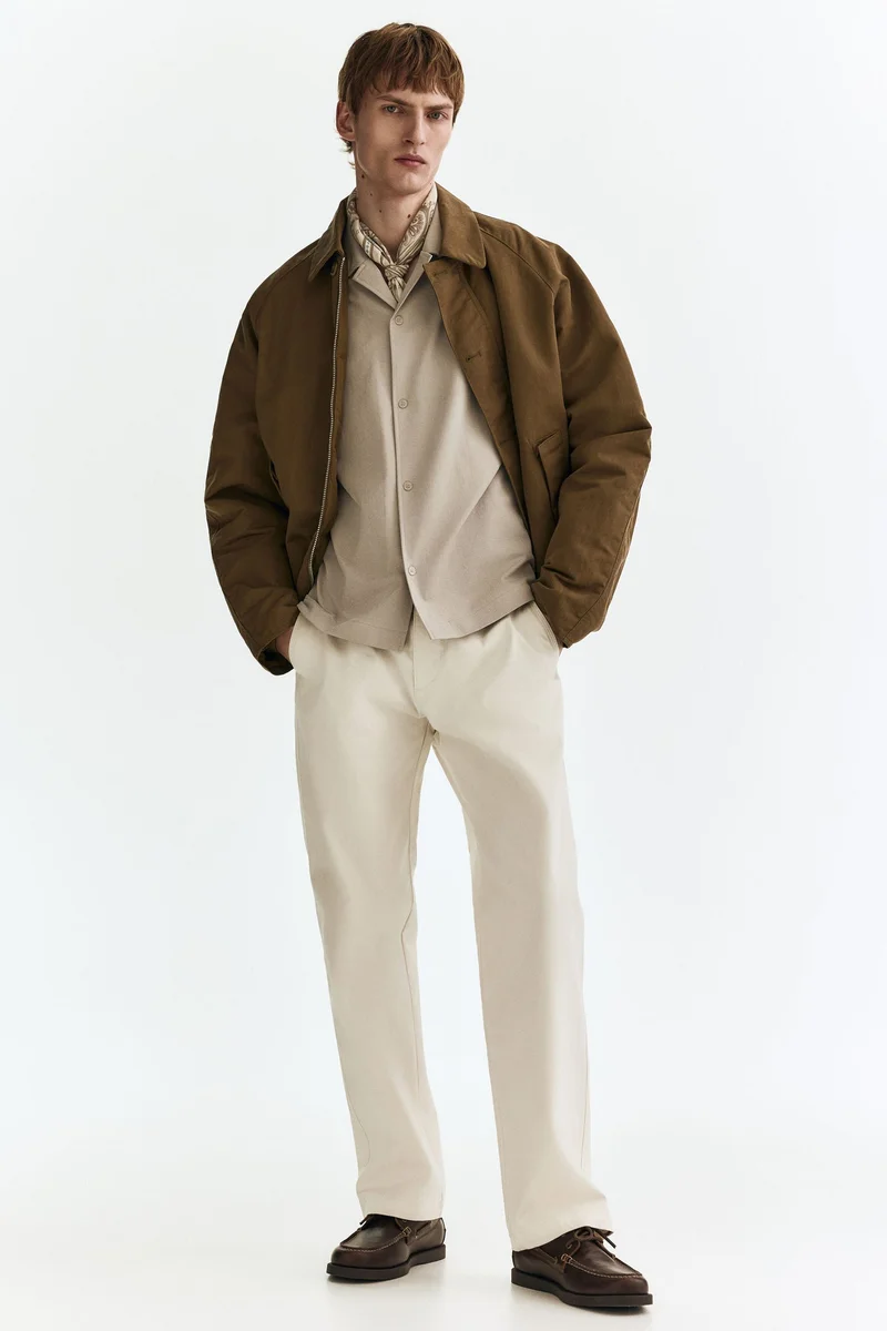 H&M  Relaxed Fit Textured resort shirt for Men | Best Price UAE