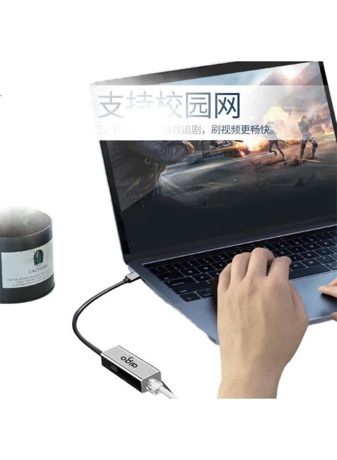 aigo Usb To Rj45 Gigabit Ethernet Adapter, Network Cable Converter, Laptop Docking Station, Compatible With Lenovo, Xiaomi, Huawei, Apple, R02A (Metal) - Image 2