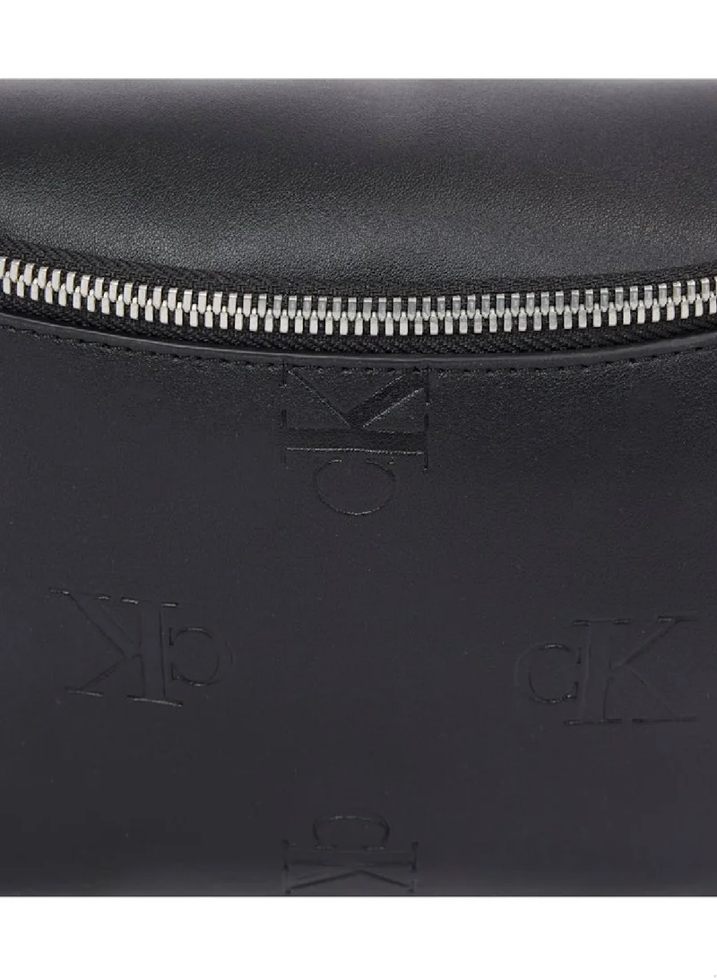 Calvin Klein Jeans Men's All Over Print Waistbag, Black - faux leather