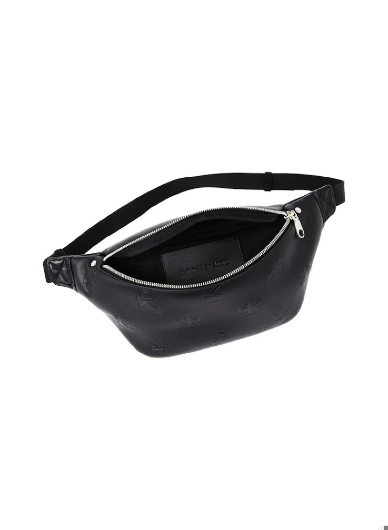 Calvin Klein Jeans Men's All Over Print Waistbag, Black - faux leather