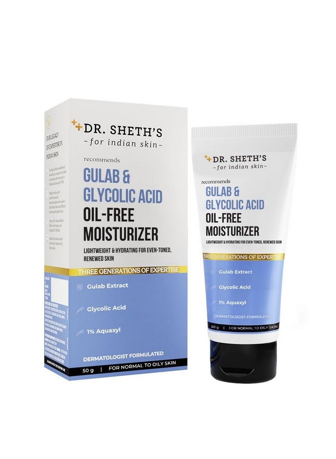 Dr. Sheth's Gulab & Glycolic Acid Oilfree Moisturizer50G - Image 1