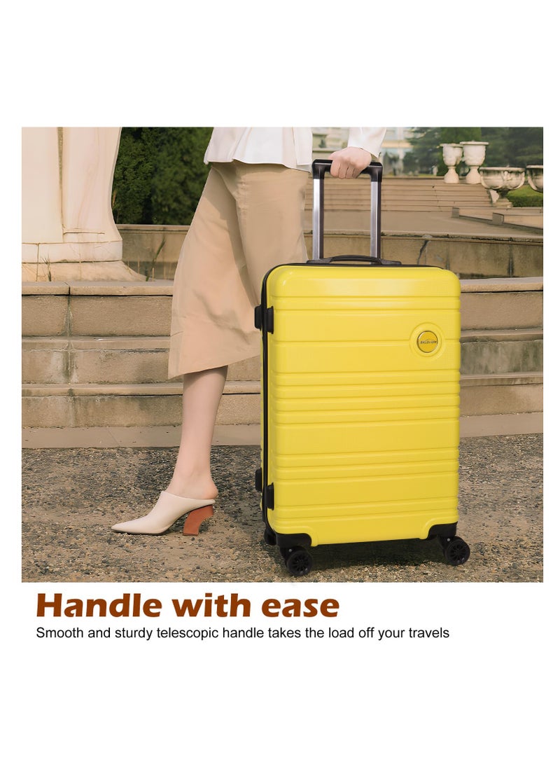 Aklsvion Luggage Set 3-Piece 24-Inch Spinner Suitcase, Backpack & Toiletry Bag - Durable Travel Set with Built-In TSA Lock, 360-Degree Spinner Wheels, and Smooth Zippers - Image 1