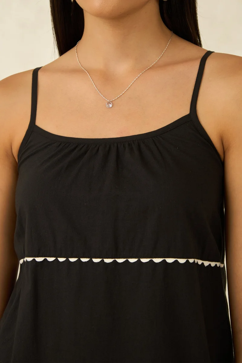 Virgio Virgio Emery Black Strappy Dress