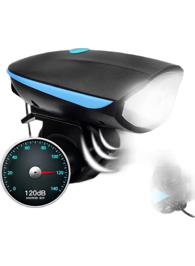 CAVALRY Bicycle Usb Rechargeable Front Light, High-Intensity Flashlight, Electronic Horn Bell, Road And Mountain Bike Led Light, Cycling Equipment Accessories - Image 1
