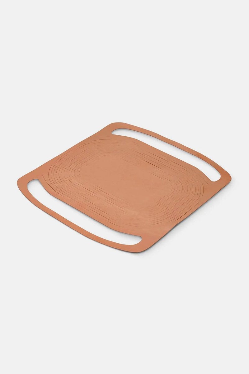 Tchibo حقيبة تسوق شبكية جلدية 24 سم ارتفاع × 47 سم طول × 13 سم عرض، بني - Image 3