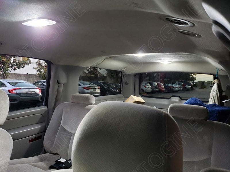 AUTOGINE مجموعة أضواء LED داخلية بيضاء من AUTOGINE مكونة من 14 قطعة لشيفروليه تاهو/سابربان و GMC يوكون (2007-2014) - Image 5