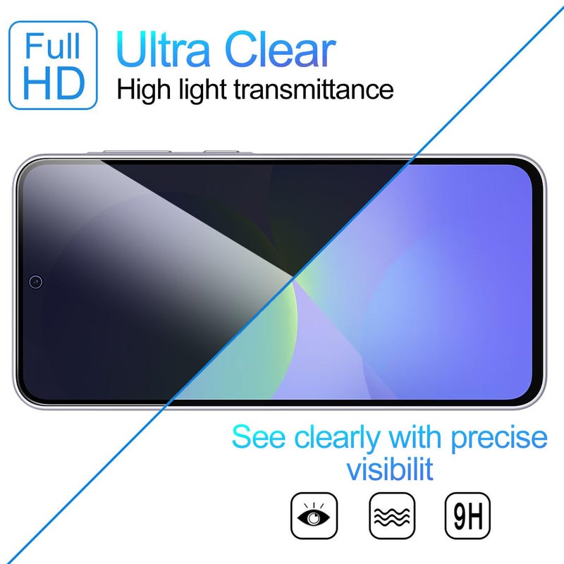 Lokyoo 2 Pack Privacy Screen Protector for Samsung Galaxy A36 5G[Anti-Spy Tempered Glass], Ultra HD, Anti-Scratch, Bubble-Free, Easy Install 9H Protective Glass for Galaxy A36 - Image 4