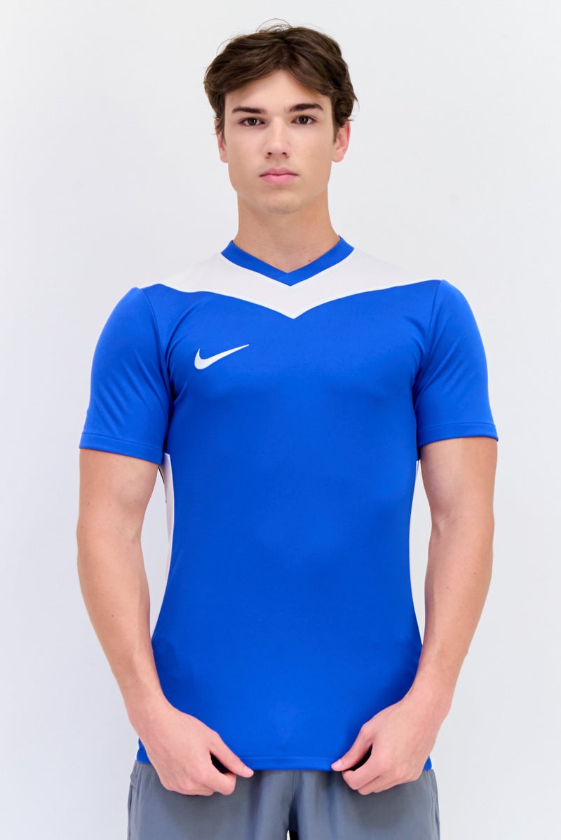 Nike Men Slim Fit Short Sleeve Training Jersey, Blue  - Image 1