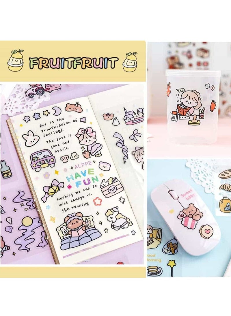 ميتوي 100 قطعة من ملصقات الكرتون للماء - Image 4