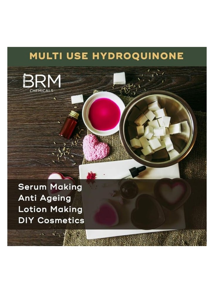 BRM CHEMICALS BRM Chemicals Hydroquinone - 200 Grams For Serum Making, Beauty Formulations, Cosmetic Making & DIY Personal Care For Face, Hair, Skin & Body  - Image 2