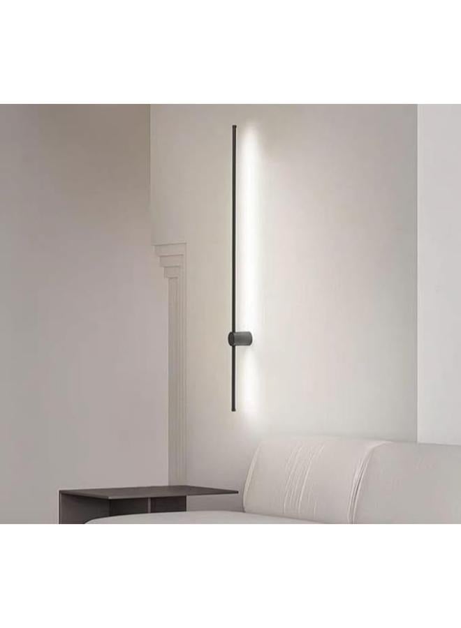 Eoptify Long Strip Led Wall Light, Modern Led Wall Lamp with 3 Color, Adjustable Black Long Strip Lamps, Aluminum Wall Lights for Living Room, Bedroom, Stairs & Balcony, Led Long Wall Light (100CM) - Image 3
