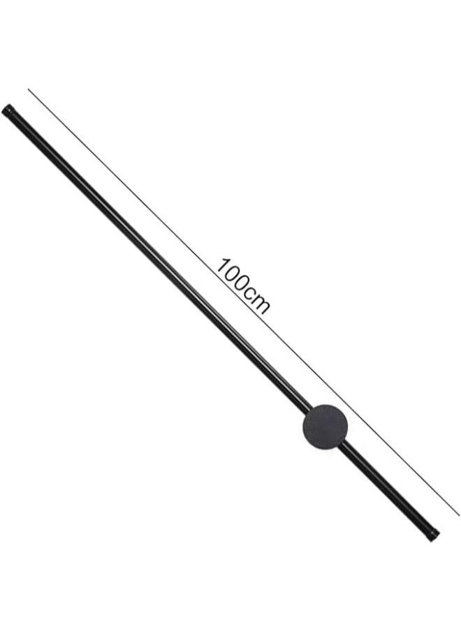 Eoptify Long Strip Led Wall Light, Modern Led Wall Lamp with 3 Color, Adjustable Black Long Strip Lamps, Aluminum Wall Lights for Living Room, Bedroom, Stairs & Balcony, Led Long Wall Light (100CM)  - Image 3