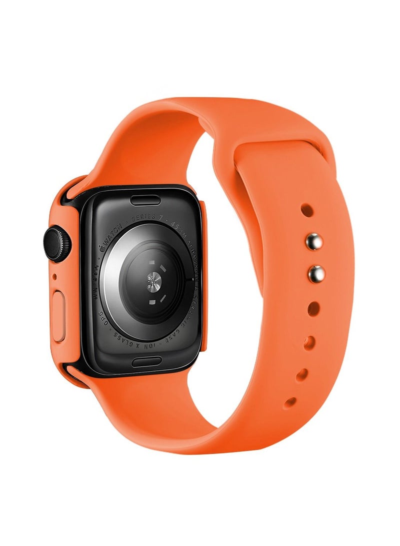GULFLINK Silicone Watch Band 220mm Length for Apple iWatch 7 45mm - Image 1
