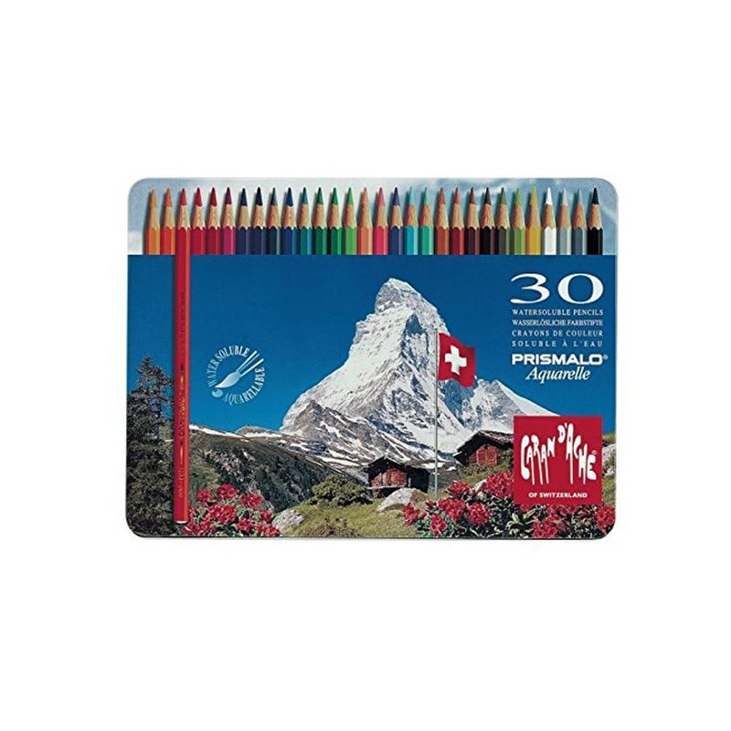 Caran d'Ache Prismalo Aquarelle Coloured Water-soluble Pencil (Pack of 30) - Image 1