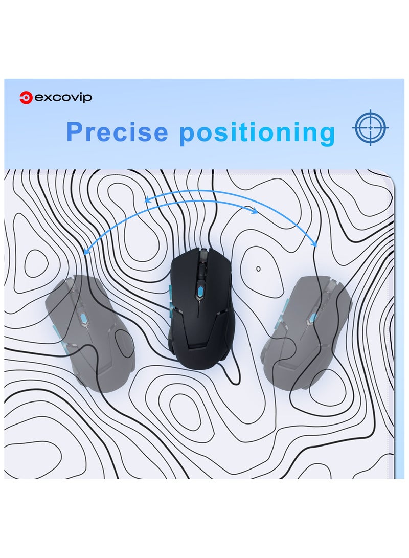 excovip Large Gaming Mouse Pad XL Non-Slip Rubber Desk Mat 800x300x2mm Extended Surface for PC Keyboard and Mouse Home Office Everyday Use - Image 3