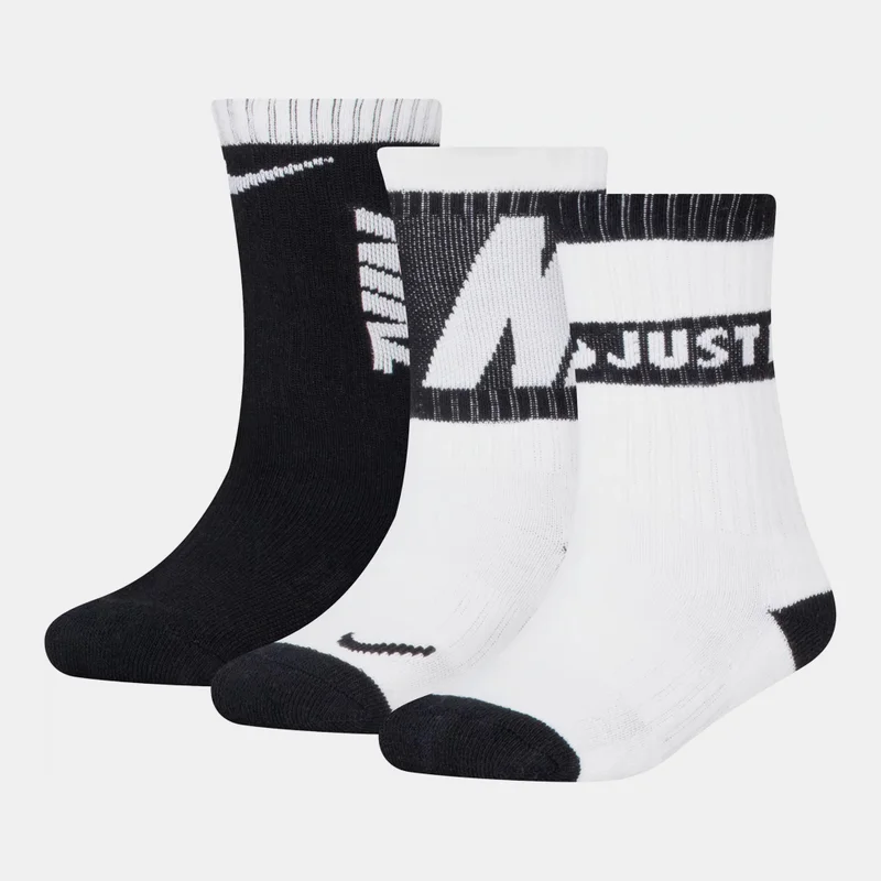 Nike Kids' Graphic Crew Socks (3 Pack)