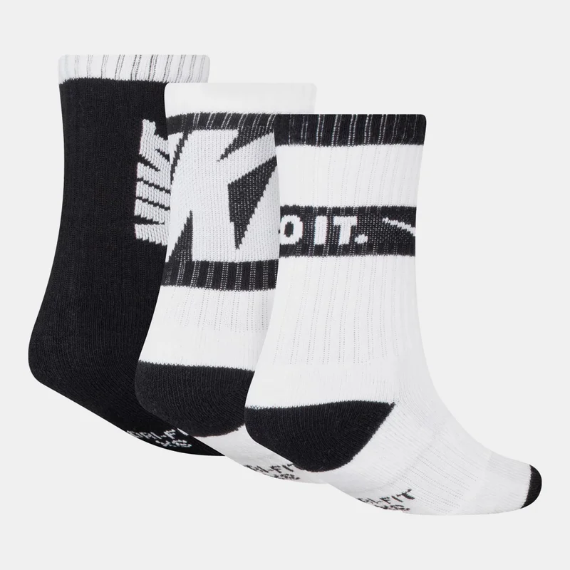 Nike Kids' Graphic Crew Socks (3 Pack)