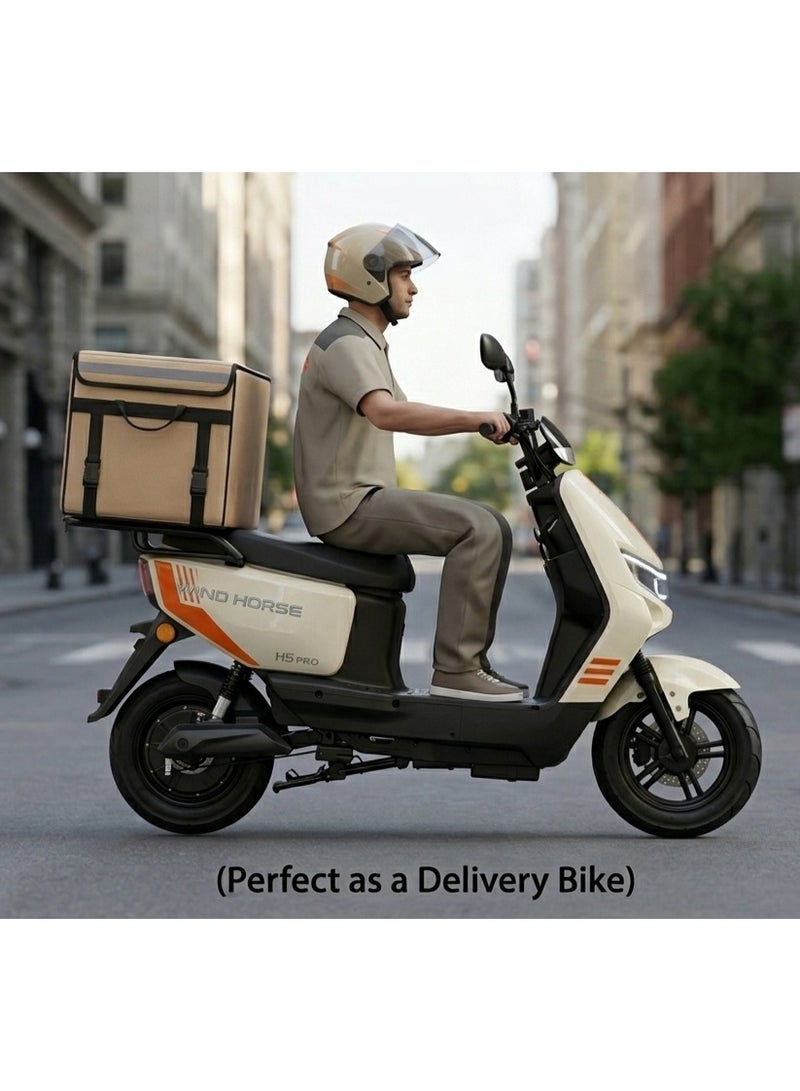 Wind Horse M5 Pro Electric Bike 1500W Powerful Motor, 80KM/H High-Speed, 60V 20Ah, 50KM Range, 14-Inch Tires, Carbon Alloy Frame, NFC Smart Keys, Dual Suspension – Ultra Performance E-Bike for Adults - Image 3
