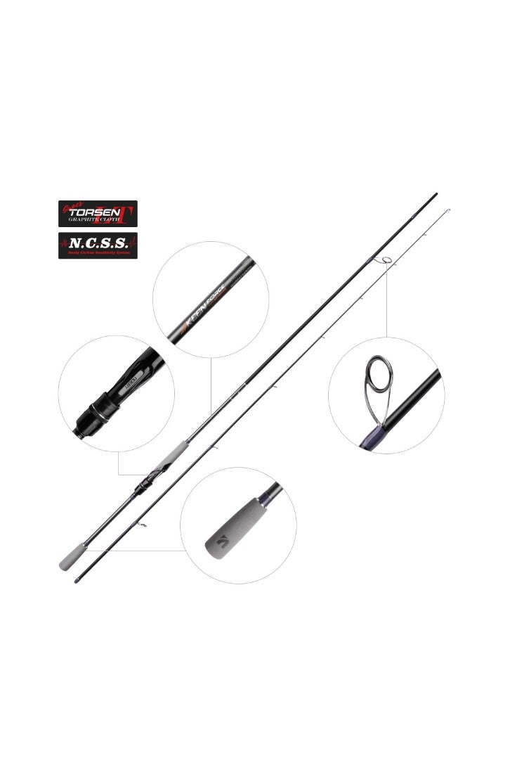 NOEBY multi purpose jigging rod,fishing rod,good quality fishing rod，2.04M long carbon jigging rod - Image 1