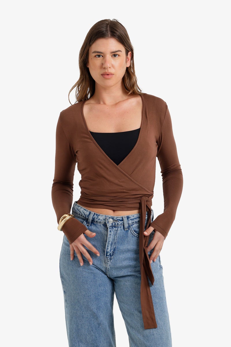 Carina Wrap Lounge Cardigan - Image 1