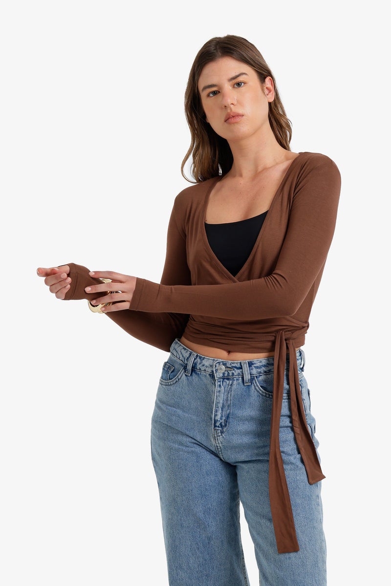 Carina Wrap Lounge Cardigan - Image 3