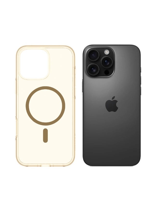 أزتك غطاء آيفون 16 برو شفاف MagSafe (MagU) بتقنية iCrystal مغناطيس قوي يدعم شحن MagSafe حماية من السقوط بمعيار عسكري مقاوم للخدوش حواف مرتفعة لحماية الكاميرا والشاشة تصميم نحيف وخفيف غطاء حماية آيفون 16 برو شفاف ومضاد للصدمات