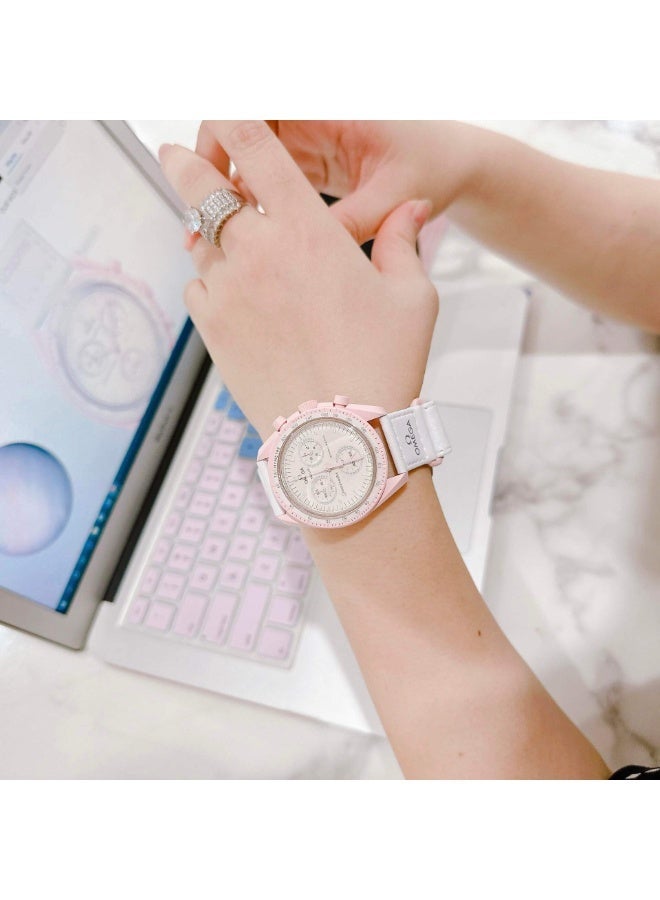 Swatch MoonSwatch Bioceramic Mission to Venus SO33P100 - 42 mm - Pink - Image 3