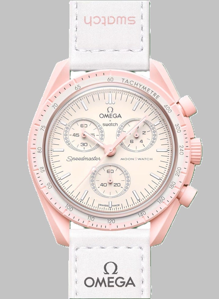 Swatch MoonSwatch Bioceramic Mission to Venus SO33P100 - 42 mm - Pink - Image 1