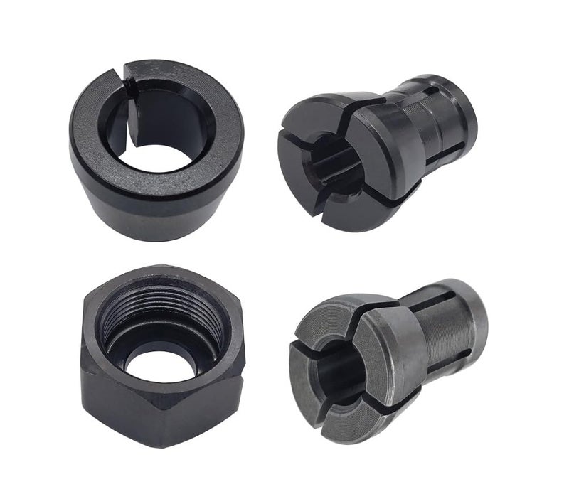 KLMHT 763637-1 Collet Replace Fits Makita trim router accessories 1/4" 6.35mm RP0900 DRT50Z RT0701C RT0702C RP2301FCXK RT0700C RT001G router parts - Image 1