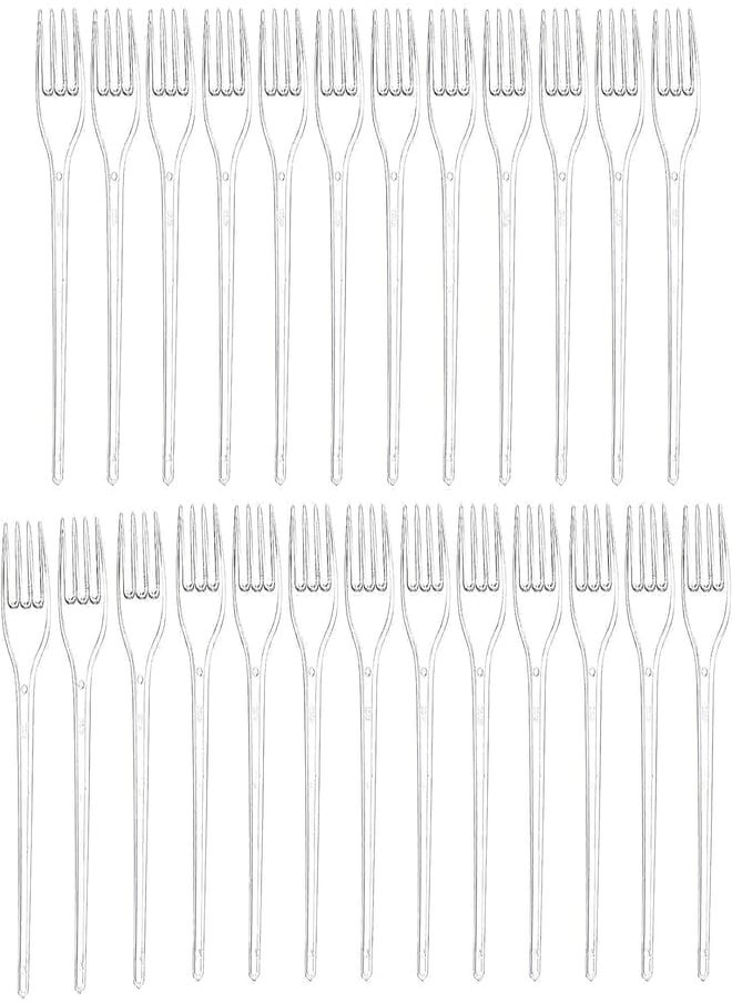SILA - Sylla plastic forks, 25 count - clear - Image 1