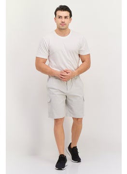 Threadbare Men Solid Cargo Short, Light Grey  - Image 4