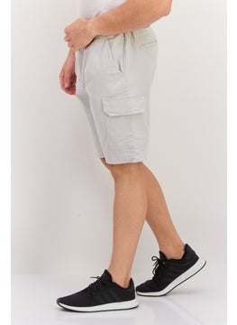 Threadbare Men Solid Cargo Short, Light Grey  - Image 2