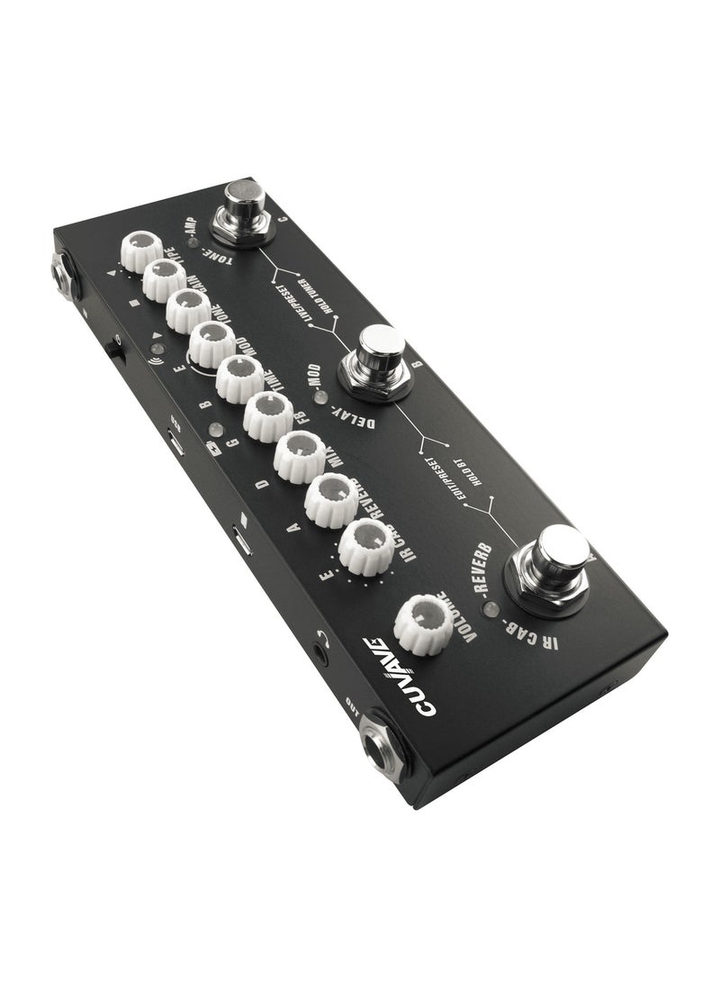 Generic CUVAVE CUBE BABY Portable Multifunctional Electric Guitar Combined Effect Pedal with Wireless Music Playback Phone Recording Audio Type-C Interface Function  - Image 4
