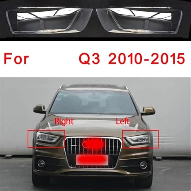 Vuzmode Q3 2010-2015 Car Front Headlight Glass Cover - Image 3