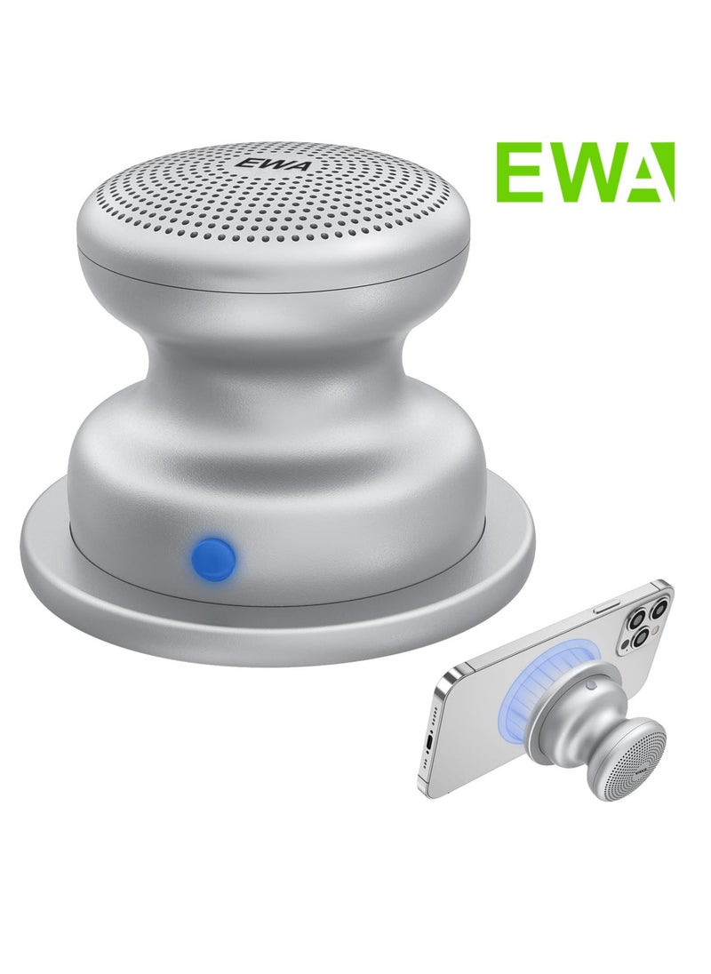 EWA - EWA A117 Mini Portable Wireless Bluetooth Speaker with Magnetic Base, Powerful Sound, Easy to Attach to Metal Surface, [Compatible with Magsafe, iPhone's] - Image 1