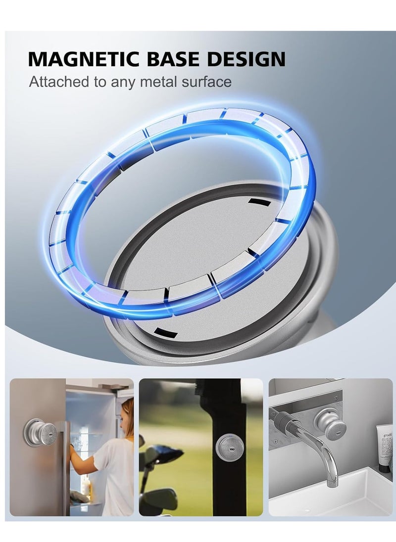 EWA - EWA A117 Mini Portable Wireless Bluetooth Speaker with Magnetic Base, Powerful Sound, Easy to Attach to Metal Surface, [Compatible with Magsafe, iPhone's] - Image 1