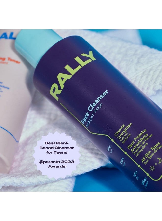 رالي منظف الوجه الرغوي الكريمي ذو الأساس النباتي، تركيبة نظيفة، تنظيف يومي لطيف + مضادات الأكسدة لمرحلة ما قبل المراهقة + العناية بالبشرة المعتمدة من الرياضيين، 6 أونصة - Image 2