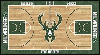 FANMATS FANMATS - 9494 NBA Milwaukee Bucks Nylon Face NBA Court Runner-Small 24x44 - Image 1