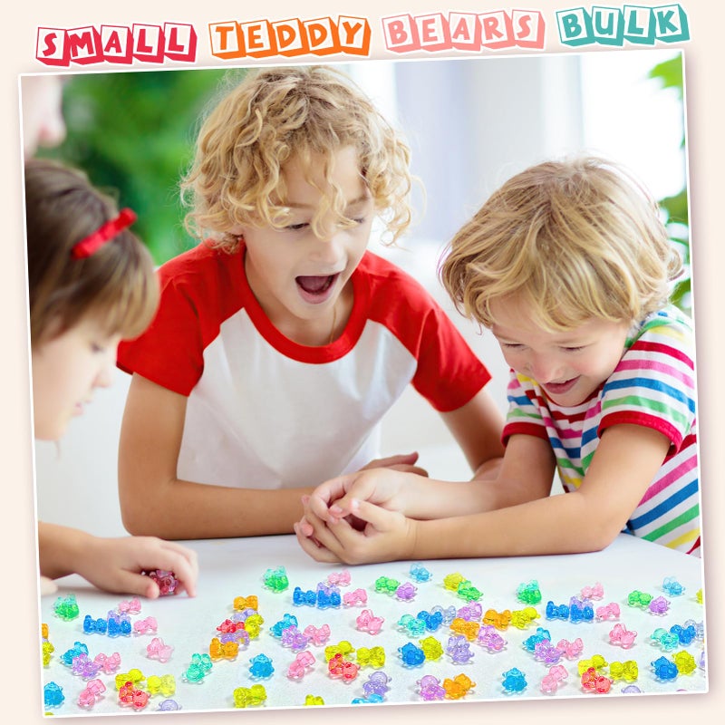 HAPTIME 240 Pcs Valentines Bears, Mini Resin Animals, Cute Trinkets, Counting Bears,Small Figures for Kids, Tiny Toys, Miniature Figurines, Resin Animals to Hide, Teddy Bears Bulk - Image 4