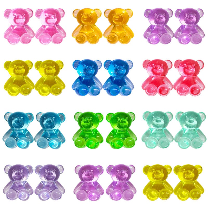 HAPTIME 240 Pcs Valentines Bears, Mini Resin Animals, Cute Trinkets, Counting Bears,Small Figures for Kids, Tiny Toys, Miniature Figurines, Resin Animals to Hide, Teddy Bears Bulk - Image 1