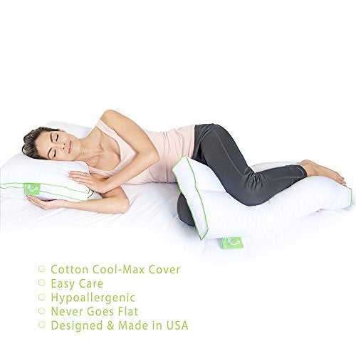 Sleep Yoga 2-Pack Pillow Cover Case for Sleep Yoga® Knee Pillow (Grey) - Image 5