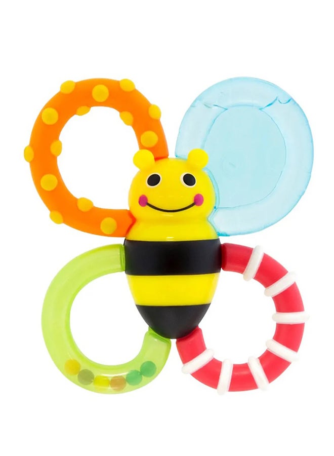 Sassy Bright & Engaging Sassy Bumble Bites Teether - Water-Filled, BPA-Free Rings with Multi-Textured Surfaces for Soothing Gums and Sensory Development, 3+ Months  - Image 1