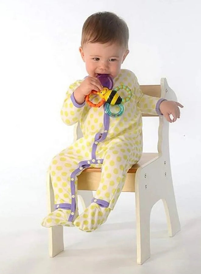 Sassy Bright & Engaging Sassy Bumble Bites Teether - Water-Filled, BPA-Free Rings with Multi-Textured Surfaces for Soothing Gums and Sensory Development, 3+ Months  - Image 3