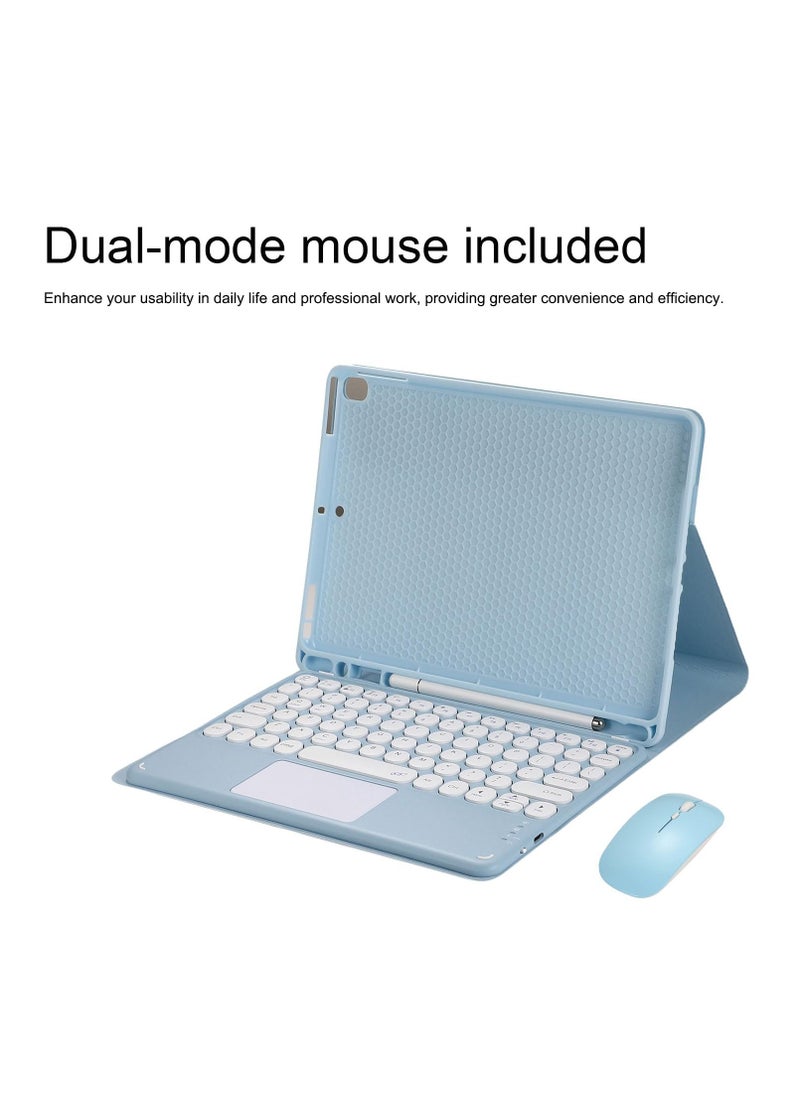 Aookay - [3 in 1] Arabic English Keyboard Case for iPad Air 13" M3/M2 (7th/6th, 2025/2024) with Bluetooth Mouse, Lightweight Magnetic Stand Case with Pen Holder, Detachable Touch Keyboard [Pen Not Included] - Image 1
