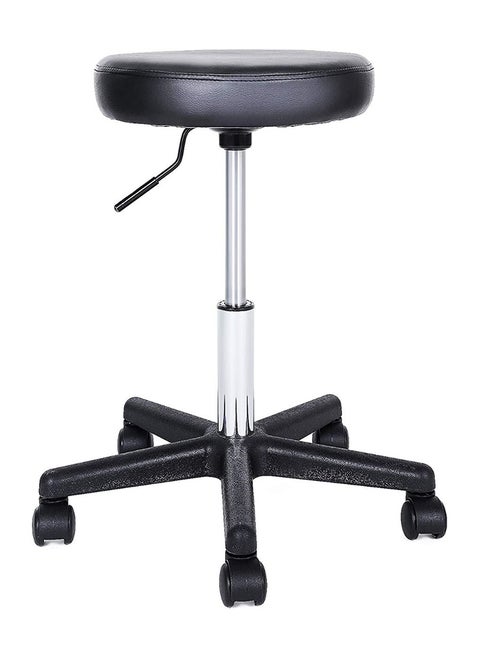 SONGMICS Black LJB61B Height-Adjustable Lab Chairs for Laboratory, Science Lab, Testing Lab Chairs (35x35x58cm)